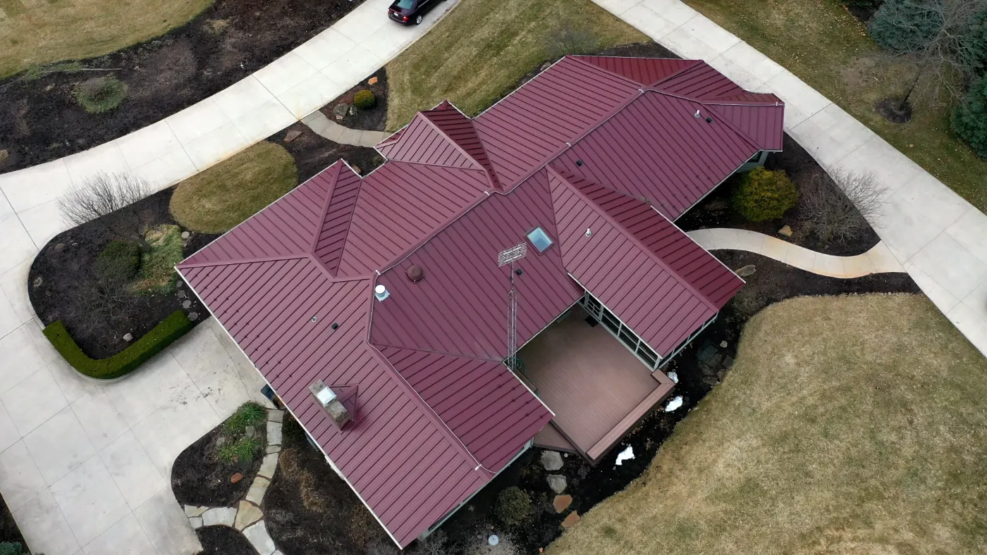 Storm damage documentation on a Brazil commercial building